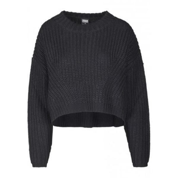 Sweat court crewneck oversize Svart XS