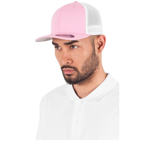 Caps - Flexfit - 2-tone - Polyester mesh - Comfortfit - 6 paneler mørkeblå/hvid S / M