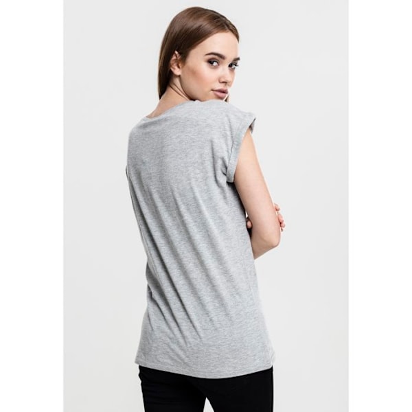 T-shirt dam - Urban Classic - Förlängd - Grå - Large - 100% bomull grå XS