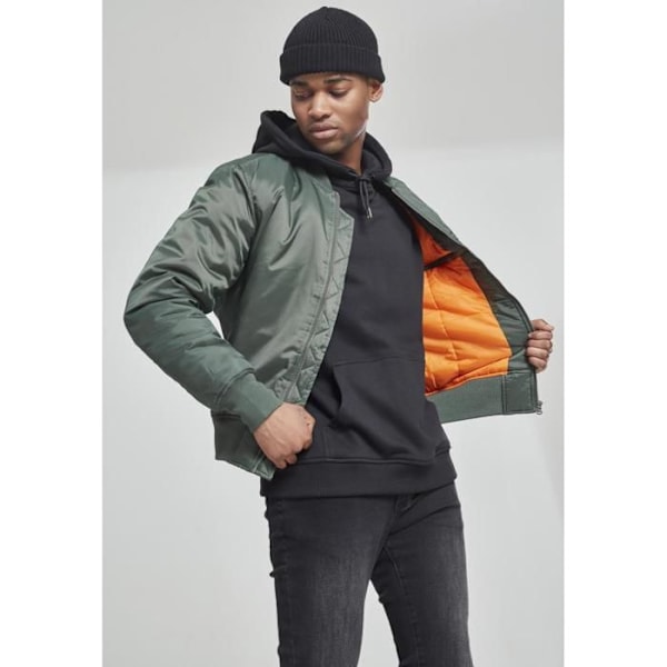 Jakke - Urban Classics - Basic Bomber Jakke - Olive farve - Unisex - Voksen oliv jag