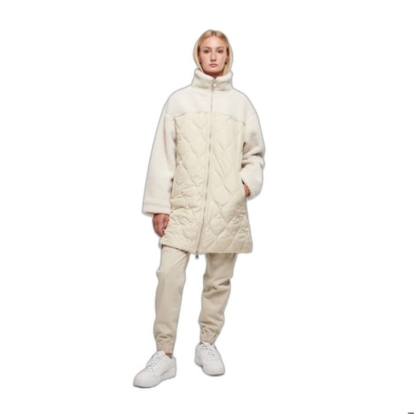 Doudoune oversize dam - Urban Classics - Beige - Sherpa - Polyester quiltad - Bekväm Vit jag