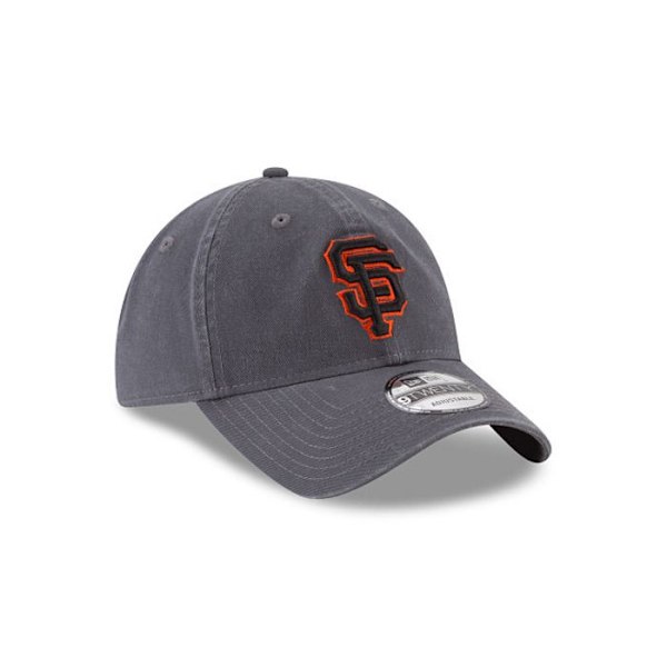 Basebollkeps - New Era - Giants MLB Core Classic 2 0 - Grå grafit - Unisex - Sommar grafitgrå Unik storlek
