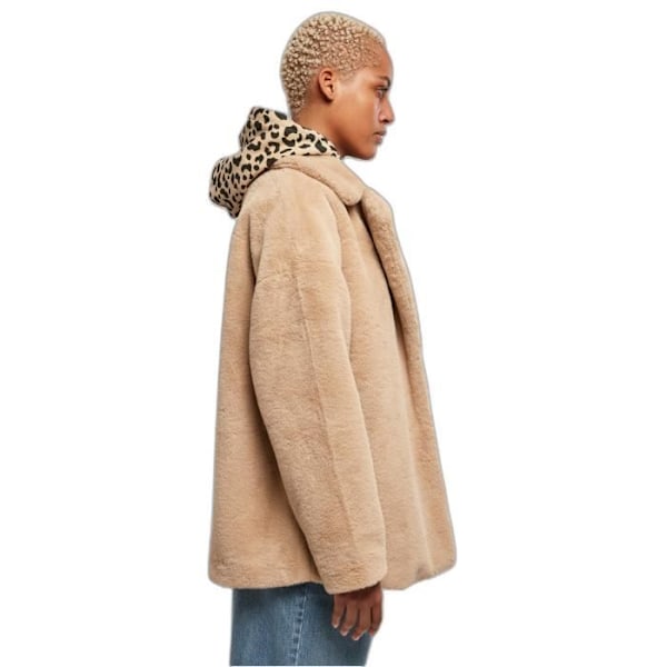 Naisten takki Urban Classics Lapel Teddy - beige - S Beige S