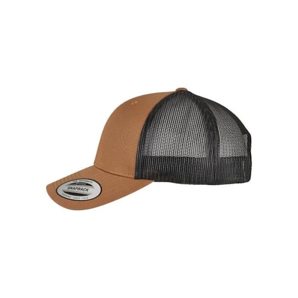 Flexfit-lippis - Retro - Ruskea/Musta - Verkko - Rentoa - Aikuisille brun/sort