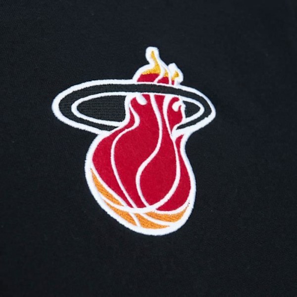 Hoodie NBA Mitchell & Ness - HJEMSTAD by Miami Heat - Herre - Sort - Lange ærmer Svart M