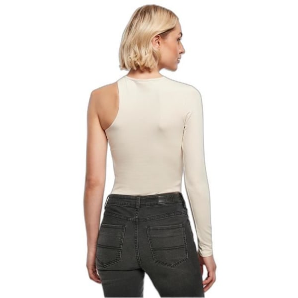 Naisten epäsymmetrinen toppi Urban Classics Organic Stretch - valkoinen - S valkoinen XS