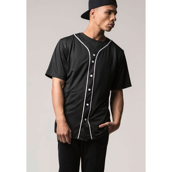 Chemise MESH BASEBALL - Urban Classics - Hvid - 100% polyester - Korte ærmer - Rund hals hvid M