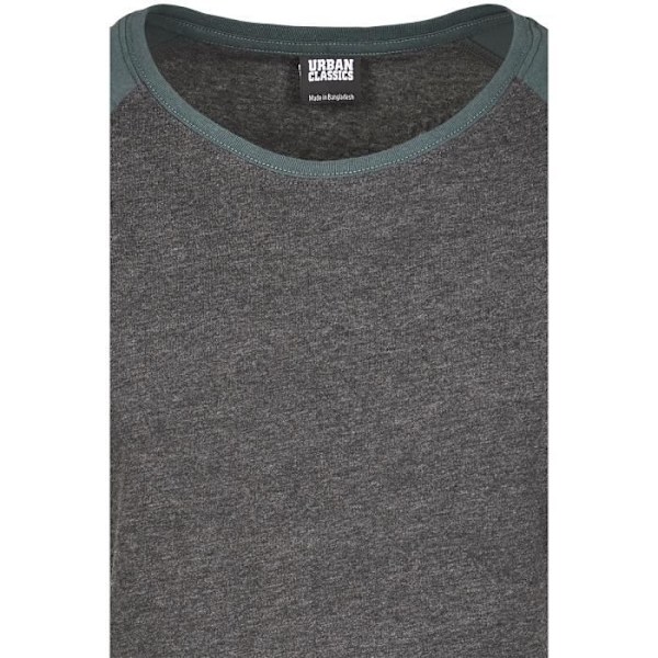 T-paita Naisille Urban Classics Raglan Hihoilla - Antrasiitti/Vihreä - Suuri Antracit/grön XXXXXL