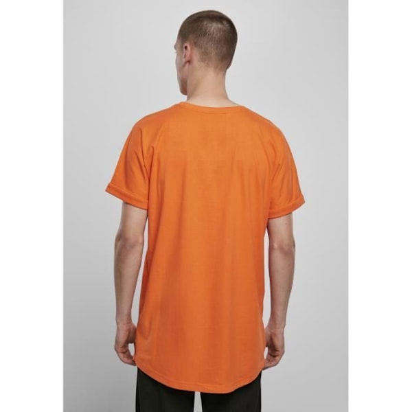 T-paita - Urban Classics - Turnup Tee Long - 100% puuvillaa - Lyhyet hihat - Väri oranssi Orange XXXXL