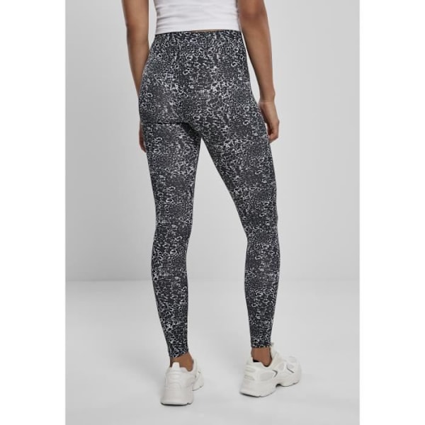 Damleggings - Urban Classics - AOP - Svart/Vit - Stora storlekar Svart vit XXXXXL