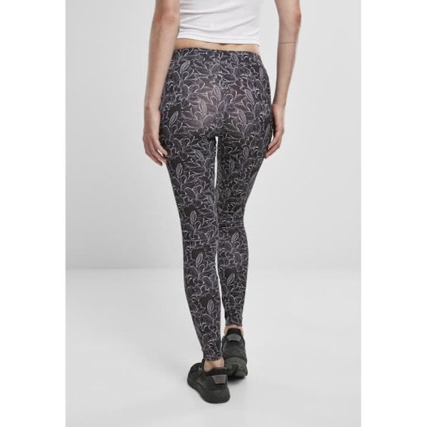 Naiset Leggings Urban Classics aop - musta marmoroitu - S