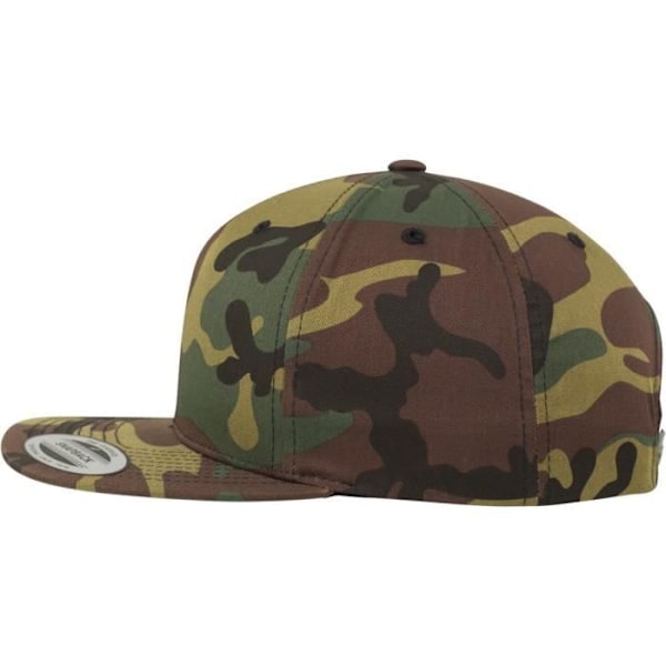 Snapback Kasket - Flexfit - Woodland Camo - One Size - 60% bomuld - 40% polyester Skovkamouflage