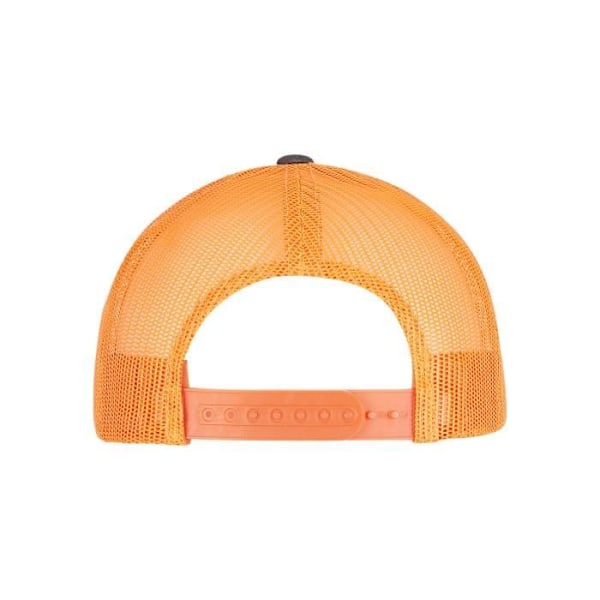 Keps - Flexfit - Retro Trucker - Tvåfärgad mörkbrun/Orange - Nät - Avslappnad mörkbrun/orange kamouflage