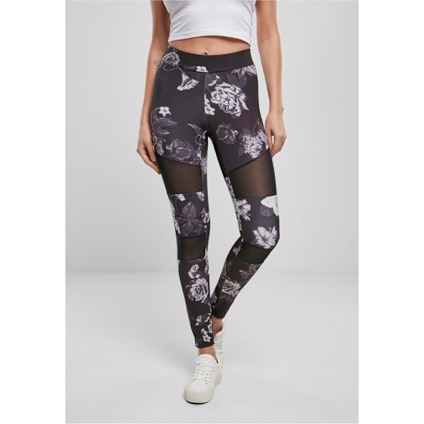 Leggings til kvinder i mesh Urban Classics svart/grå/vit S