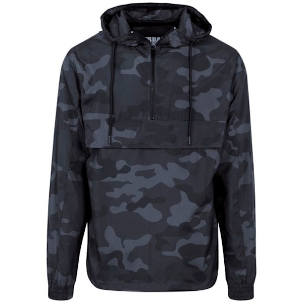Vindjakke - URBAN CLASSICS - Pullover - Sort - Elastisk - Hætte med snorjustering svart M