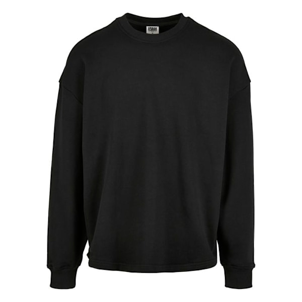 Sweatshirt med rund hals Urban Classics økologisk oversized boxy svart M