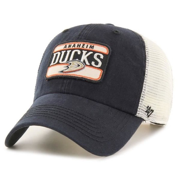 Casquette trucker - 47 Brand - VINTAGE FLUID Anaheim Ducks sort - Hvid - Mand - Sportswear Svart
