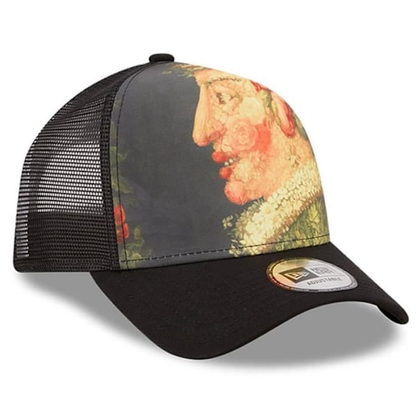 Casquette Trucker A-Frame 'Le Louvre' - NEW ERA - Sort - Maleri 'Foråret' eller 'Blomster vase' Svart