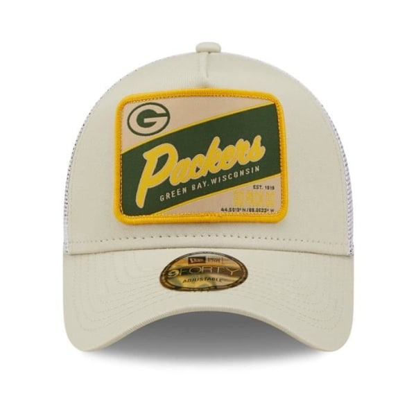 New Era A-Frame Truckerkeps - Green Bay Packers stenbeige