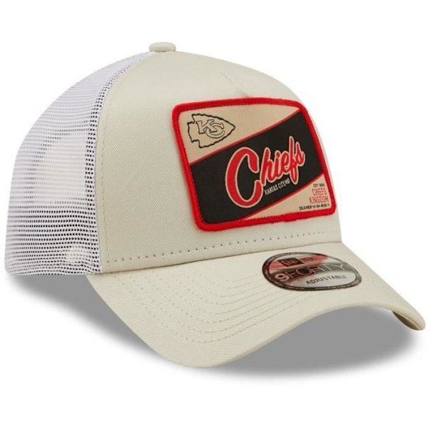 Uuden aikakauden A-Frame Trucker-lakki - Kansas City Chiefs kivi vaalea