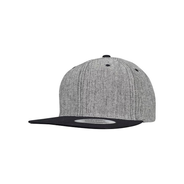 Snapback & Strapback Kasket - Flexfit - Solid Melange - Sort - Justerbar - Mand
