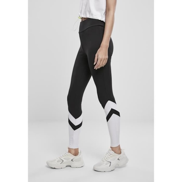 Leggings til kvinder - Urban Classics - Arrow - Høj talje - Sort - Åndbar - XS