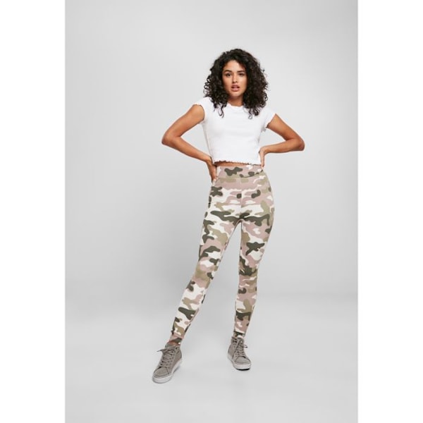 Legging dam - Urban Classics - Camo tech - Hög midja - Justerbar komfort - Kamouflage mönster roscamouflage M