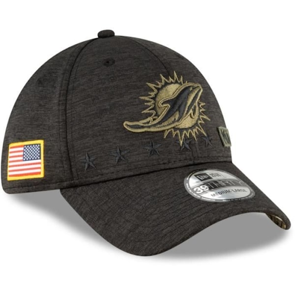 Casquette New Era 39Thirty - Miami Dolphins - Hyllning till tjänsten 2020 - Broderad - Tryckt kamouflage Miami Dolphins S / M