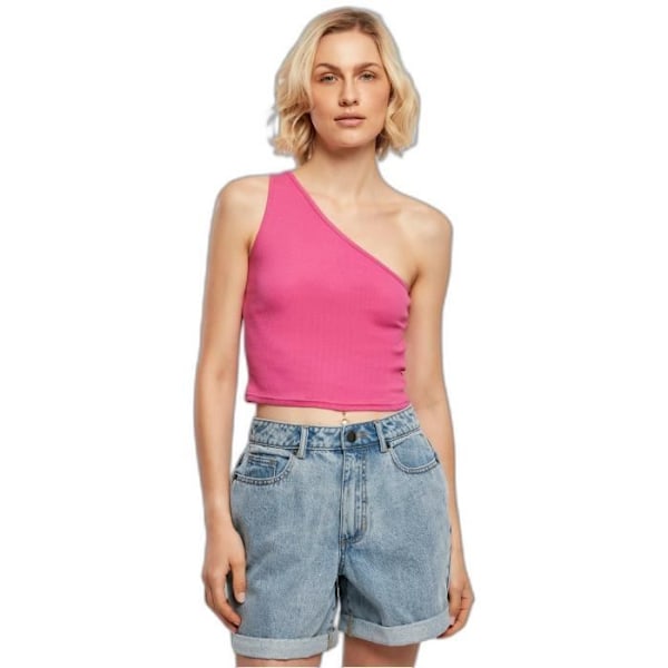 Kort topp dam - Urban Classics - Asymmetrisk GT - Lila - 4XL - Andningsbar Lila XXXXL