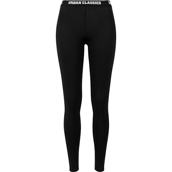 Naisten legginsit - Kaupunkiklassikko - Muotoonlöyvät - Musta - 95% Puuvillaa - Vakio koko sort XL