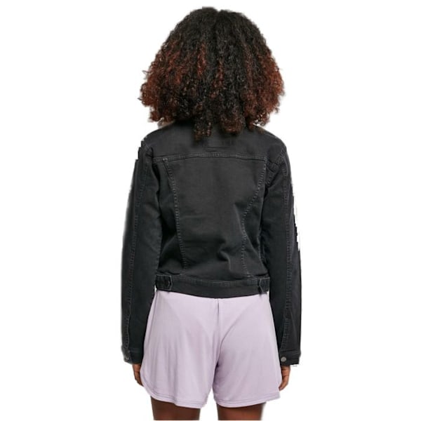 Jakke i denim til kvinder - Urban Classics - Økologisk - Økologisk bomuld - Regular fit - Sort svart XS