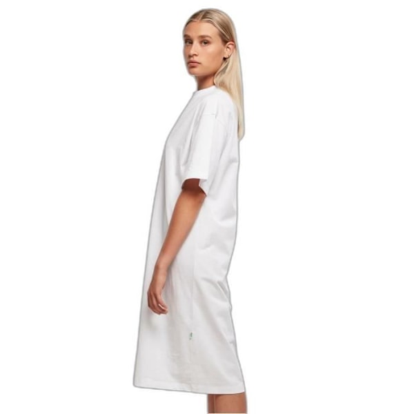 Urban Classics Oversized Tee lång klänning i ekologisk bomull för kvinnor - vit - S Vit XS