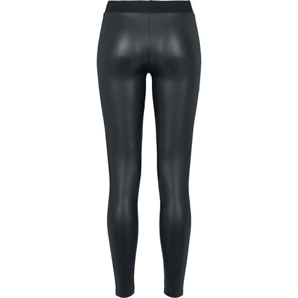 Urban Classics Dam konstläder Tech Leggings - Svart Svart M