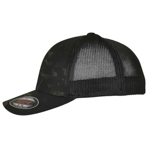 Flexfit Trucker Mesh Baseball-lippis - Multicam Black - Aikuisille Multicam svart S / M