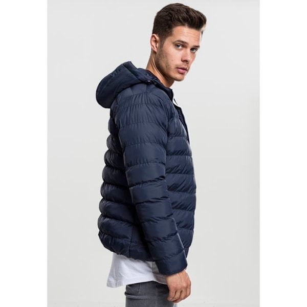 Parka - Urban Classics - Basic Bubble - Dunjakke - Hætte - 2 Lomme på siden marinblå/vit/marinblå S