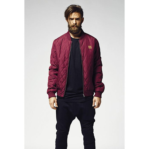 Parka - Urban Classics - Marineblå bomber - 100% polyester - Puf-effekt - Optimal pasform Bordeaux XXL