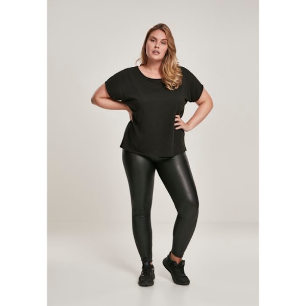 Urban Classics Naiset - Korkea vyötärö Legginsit keinonahasta musta XXXXXL