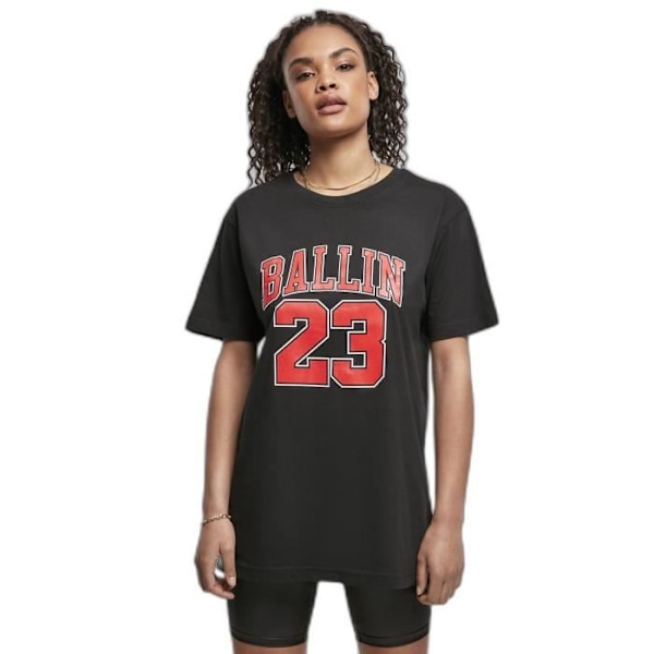 T-shirt til kvinder Urban Classics Ballin 23 - sort - L Svart jag