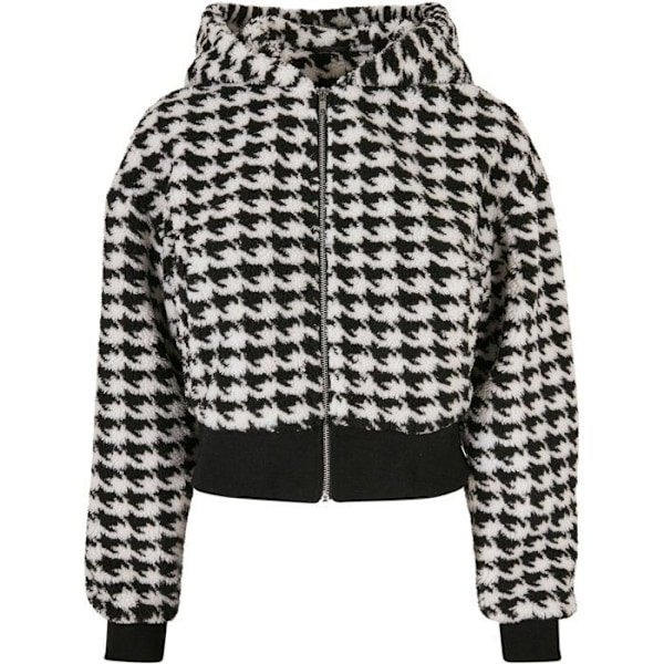 Oversize fleecejakke til kvinder Urban Classics AOP GT - sort - 2XL Svart XXXXXL