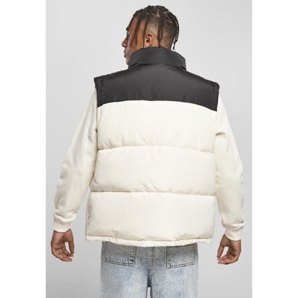 Veste Urban Classics blok puffer - sort/hvid Sort hvid L