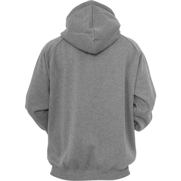 Hætte sweatshirt - URBAN CLASSICS - Store størrelser - Grå - Lange ærmer - Unisex grå XXXXXL