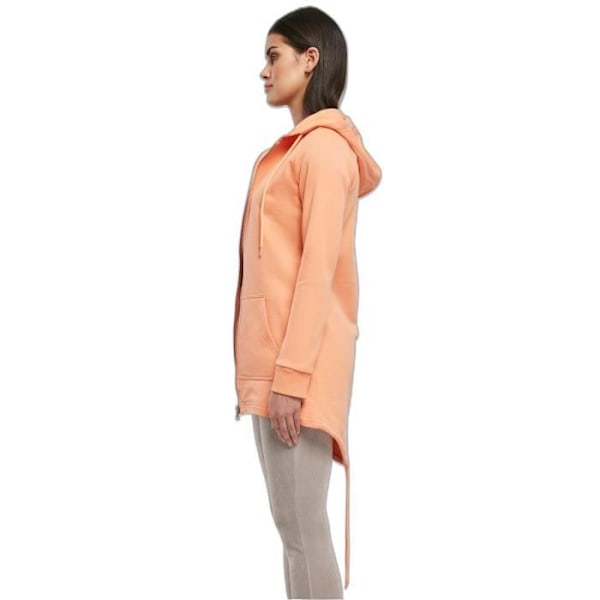 Long zip-up huppari naisille Urban Classics - lohenpunainen - XS Laxrosa XS