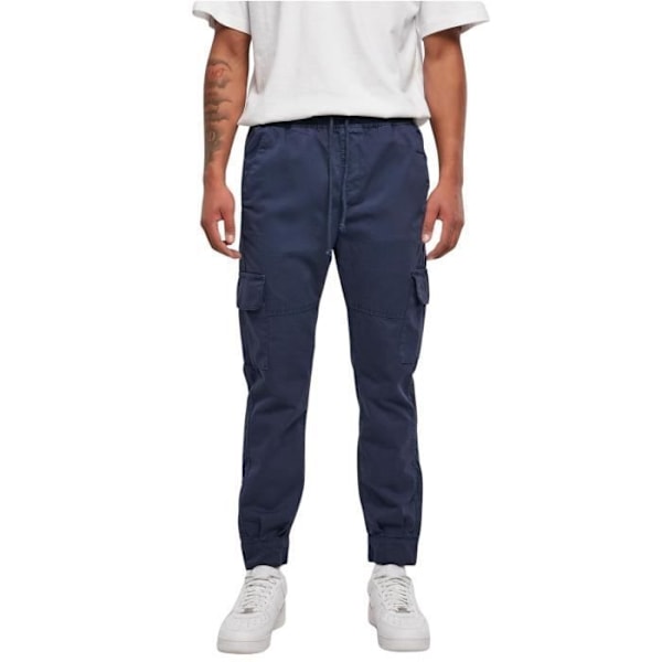 Militære Joggingbukser - Urban Classics - Mand - Blå - Cargo Lommer - Elastisk Talje