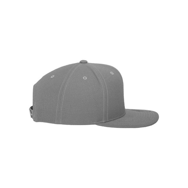 Snapback-lippis - Flexfit - Klassinen 6-paneeli - Hopea - Harmaa - Yksi koko penge