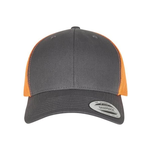 Keps - Flexfit - Retro Trucker - Tvåfärgad mörkbrun/Orange - Nät - Avslappnad mörkbrun/orange kamouflage