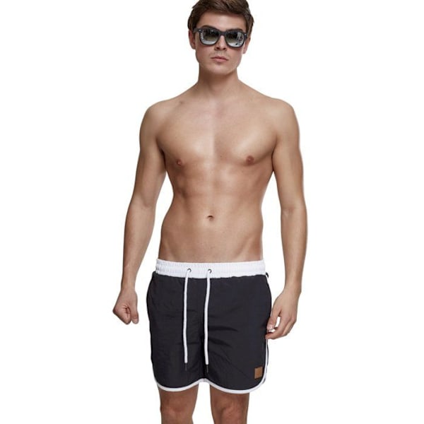 Urban Classics - RETRO Badebuks Svart XL