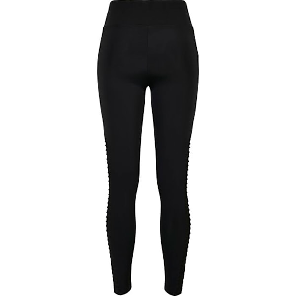 Naisten legginsit - Urban Classics - Biker Tech - Korkea vyötärö - Läpinäkyvä materiaali - Mukavat svart XS