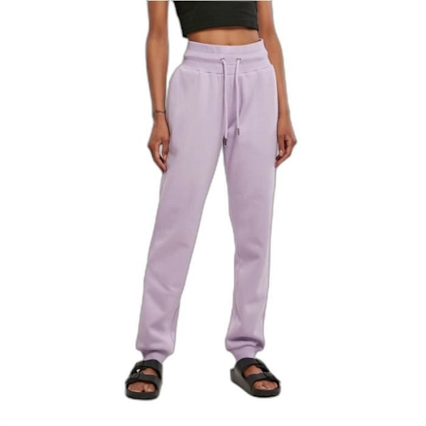 Højtaljede joggebukser til kvinder Urban Classics Organic GT - violet - 5XL - Komfortable og miljøvenlige Lila XXXXXL