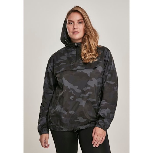 Huvtröja - Urban Classic - Camo - Grå - Långa ärmar - Dam svart camo XS