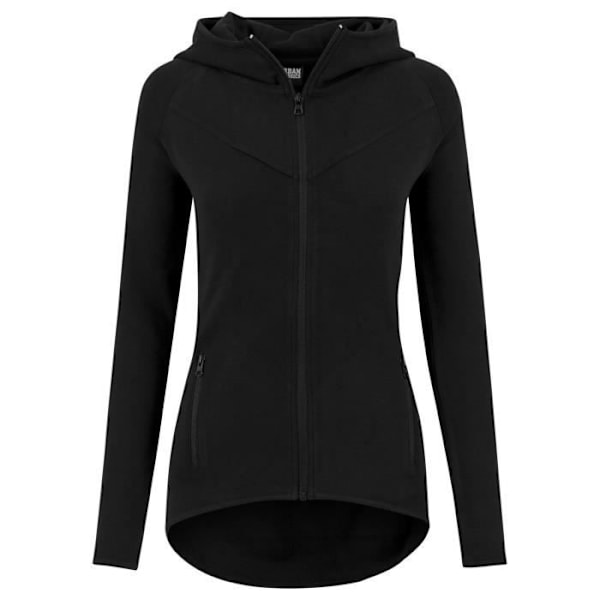 Hættetrøje - Urban Classics - ATHLETIC INTERLOCK - Sort - Dame - Lange ærmer Svart M
